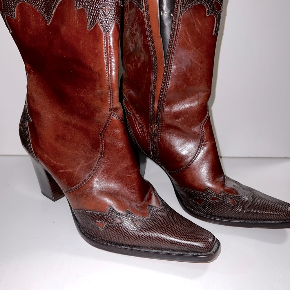 Brown Leather Boots by Antonio Melani